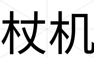 杖机