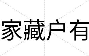 家藏户有