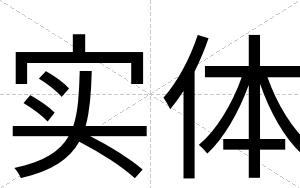 实体