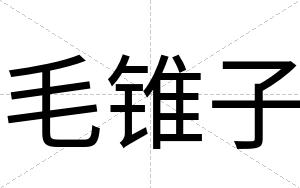 毛锥子