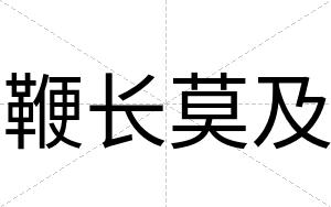鞭长莫及