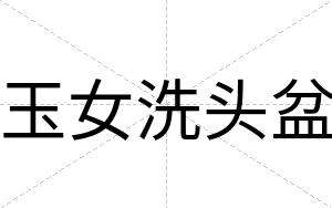 玉女洗头盆