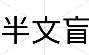 半文盲