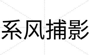 系风捕影
