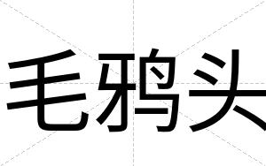毛鸦头