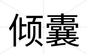 倾囊