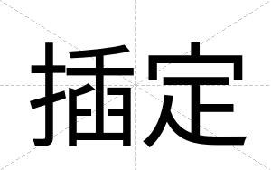 插定