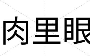 肉里眼