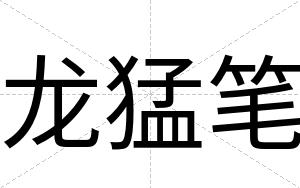 龙猛笔