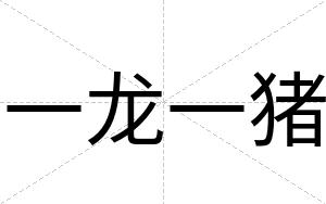 一龙一猪