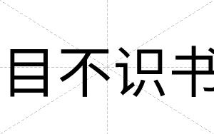 目不识书