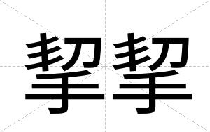 挈挈