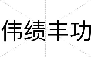伟绩丰功