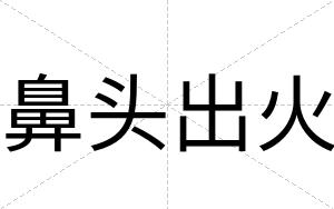 鼻头出火
