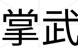掌武
