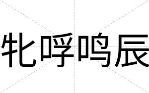 牝哹鸣辰