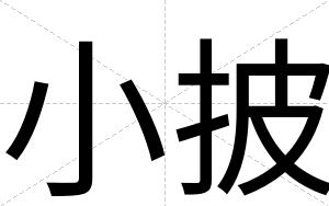 小披