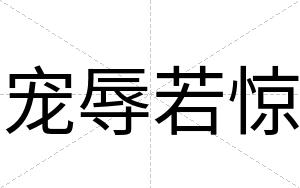 宠辱若惊