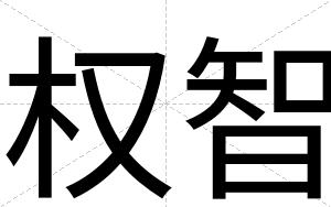 权智
