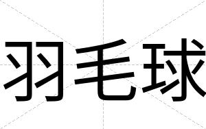羽毛球