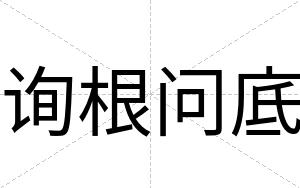 询根问底