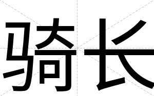 骑长