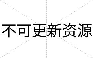 不可更新资源