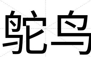 鸵鸟