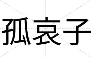 孤哀子