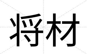 将材
