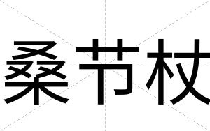 桑节杖