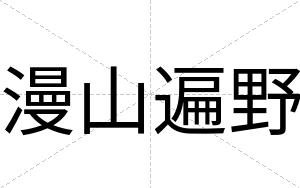 漫山遍野