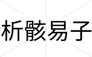 析骸易子
