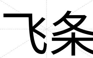 飞条