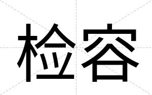 检容