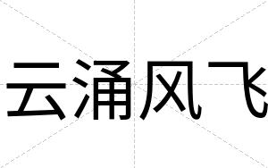 云涌风飞