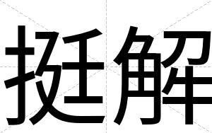 挺解