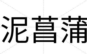泥菖蒲