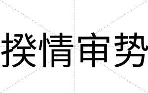 揆情审势