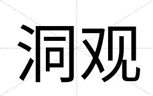 洞观