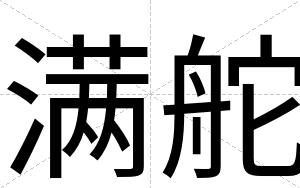 满舵