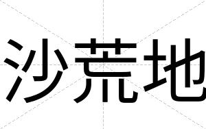 沙荒地