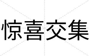 惊喜交集