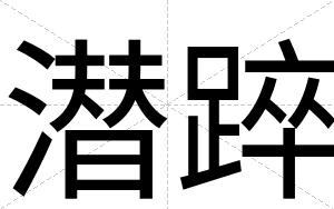 潜踤