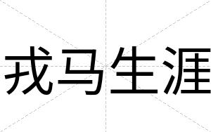 戎马生涯