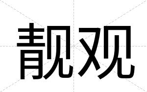 靓观
