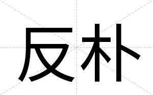 反朴