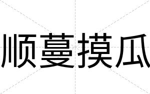 顺蔓摸瓜