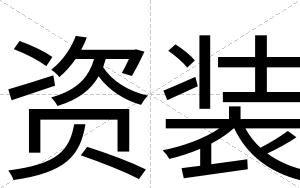 资装