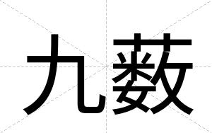 九薮